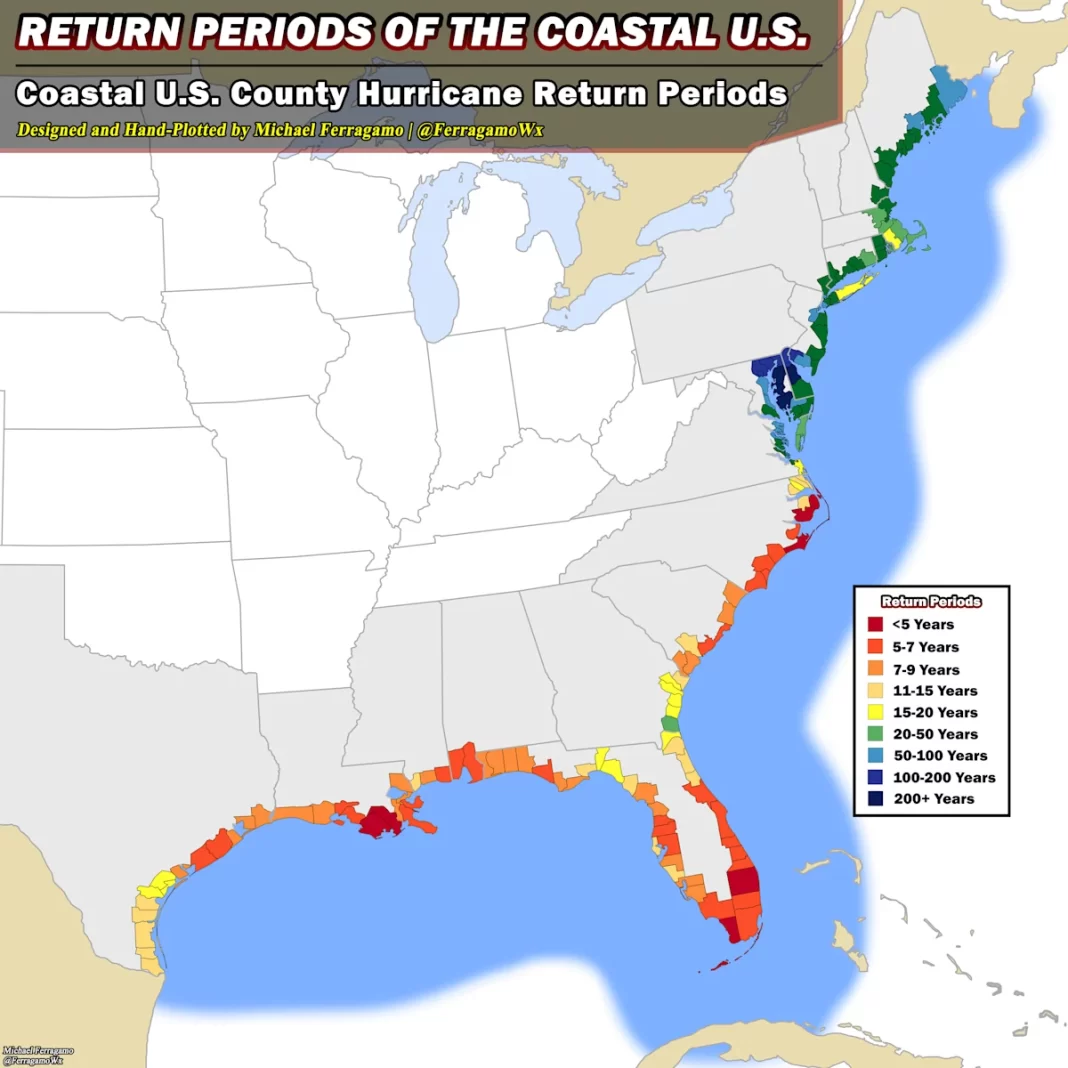 These 3 places are way ‘overdue’ for a direct hit from a hurricane