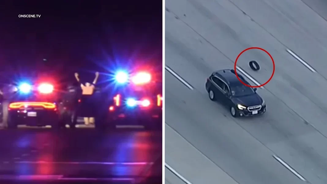 Driver arrested after leading CHP on hourslong chase across multiple SoCal counties