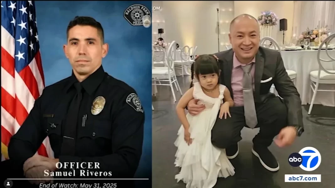 Bodycam video shows gun battle after Baldwin Park police officer, man fatally shot