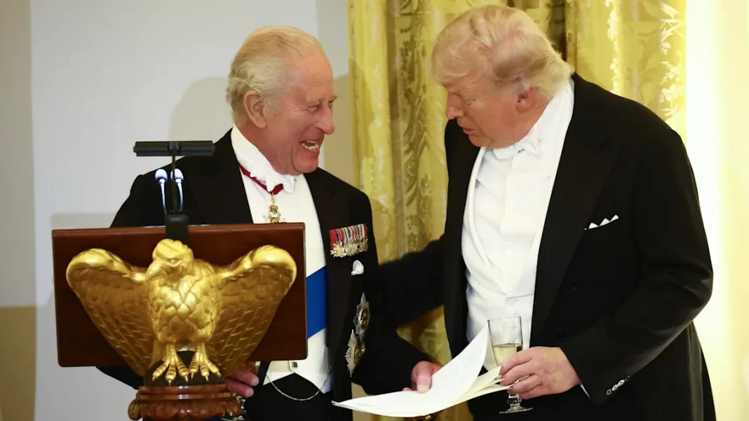 King Charles jokes Trump would be speaking French ‘if it wasn’t for us’ at state dinner — follow live updates