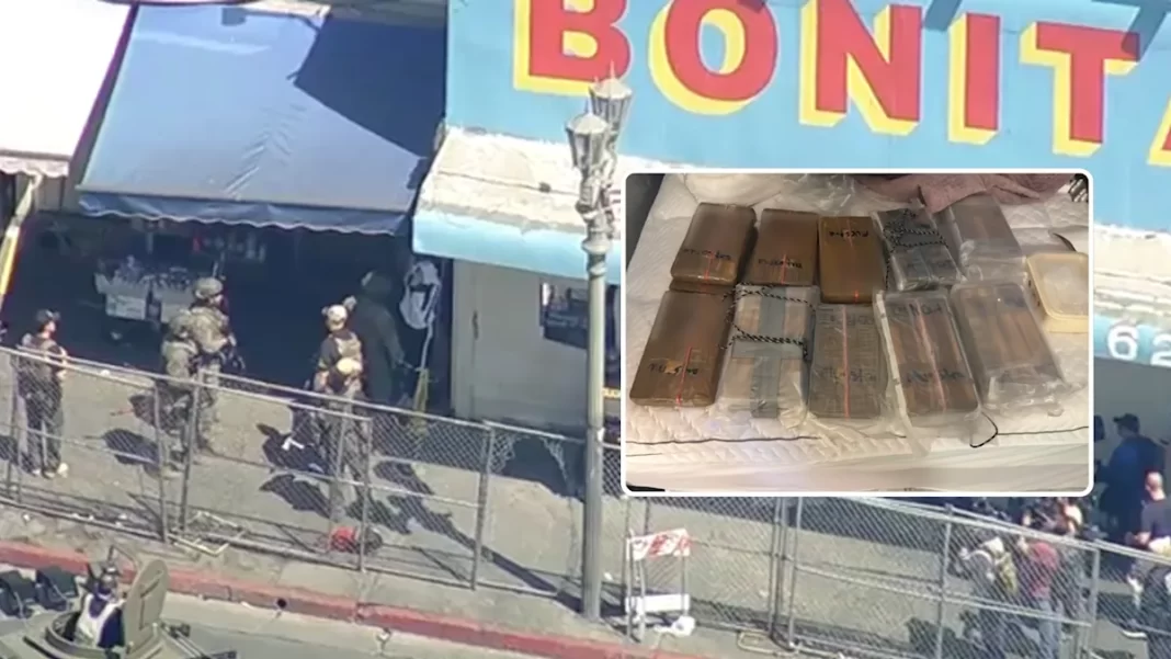 18 arrested, 40 pounds of fentanyl seized in drug raid at MacArthur Park, Calabasas, San Gabriel