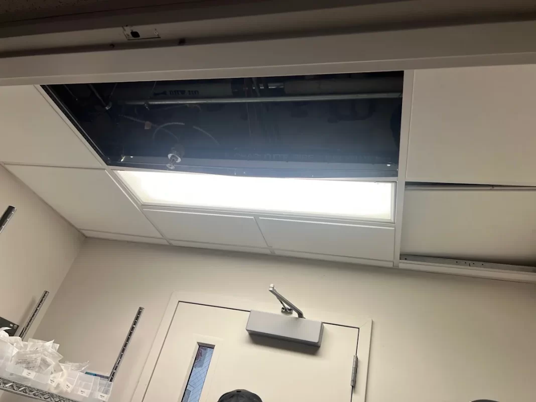 Gastonia police say a suspect was hiding in the ceiling of a hospital