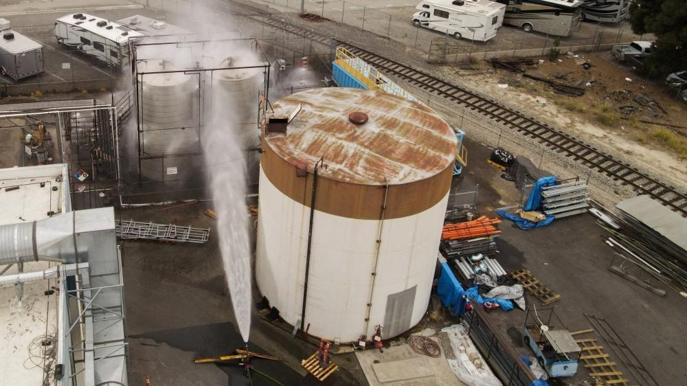 Threat of massive chemical tank explosion is ‘eliminated’, California officials say