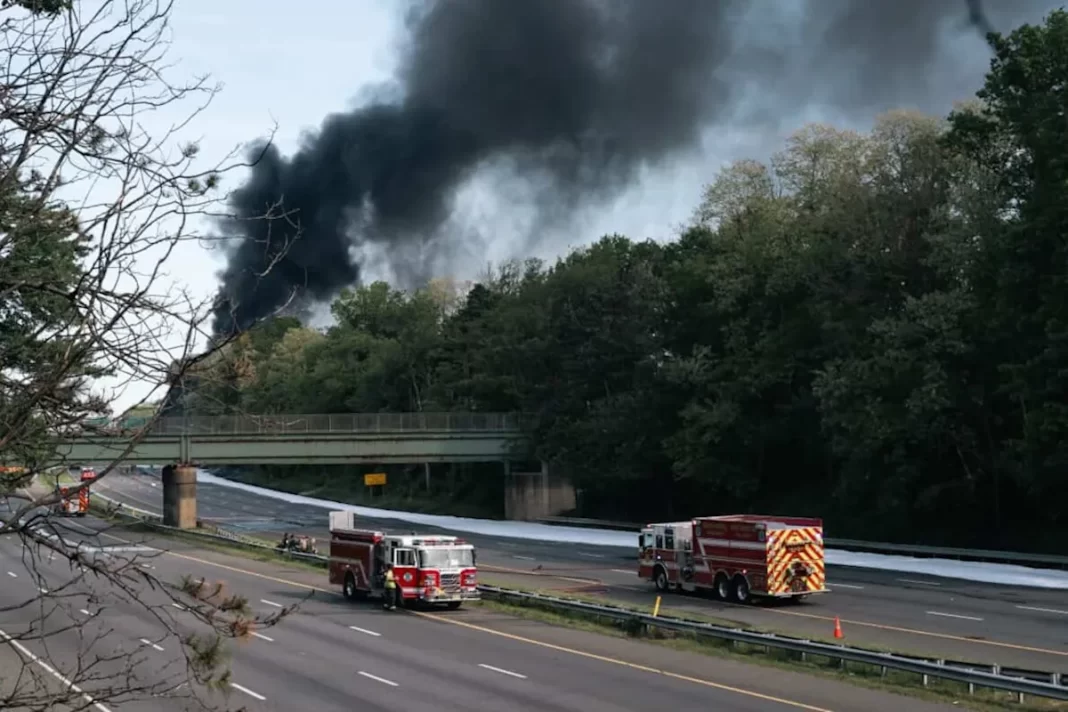 Driver killed in tanker collision on N.J. highway. Mayor says fuel spill didn’t touch nearby town.