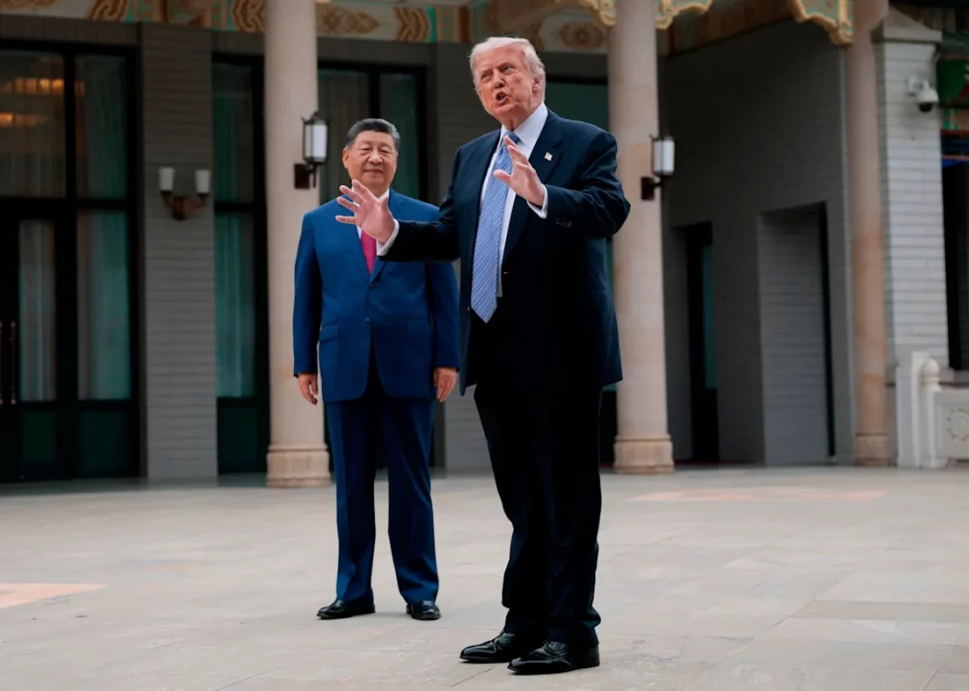 Trump wraps up China visit and holds private meeting with Chinese leader Xi Jinping