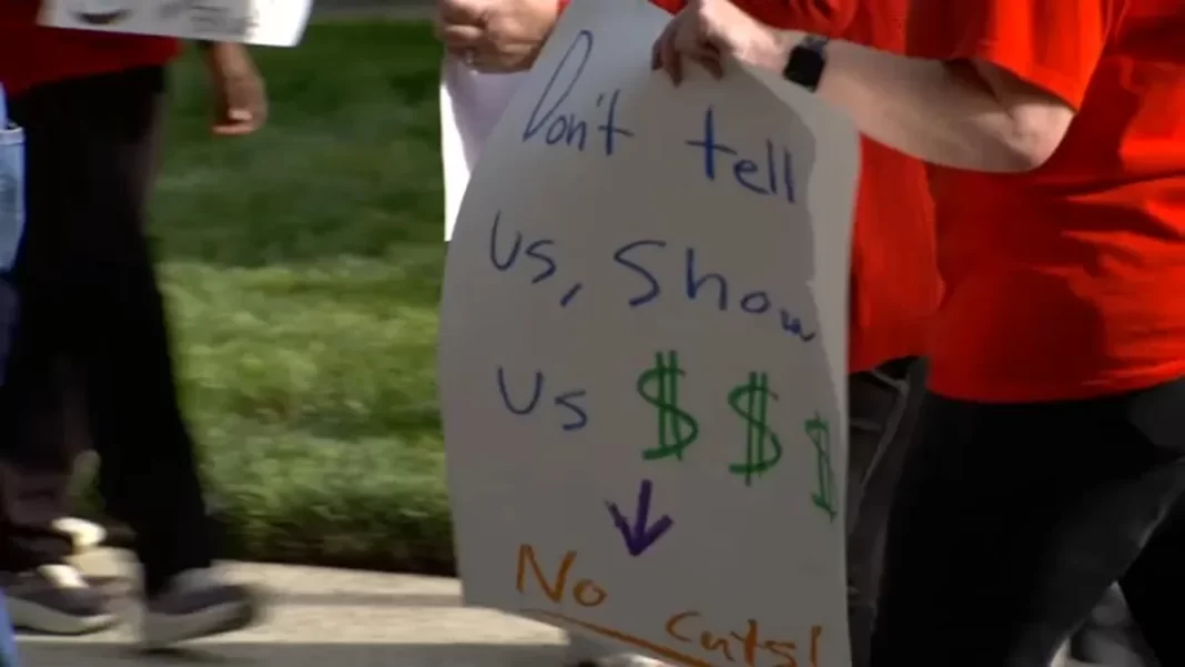 Thousands rally in Raleigh calling for more funding for NC public schools