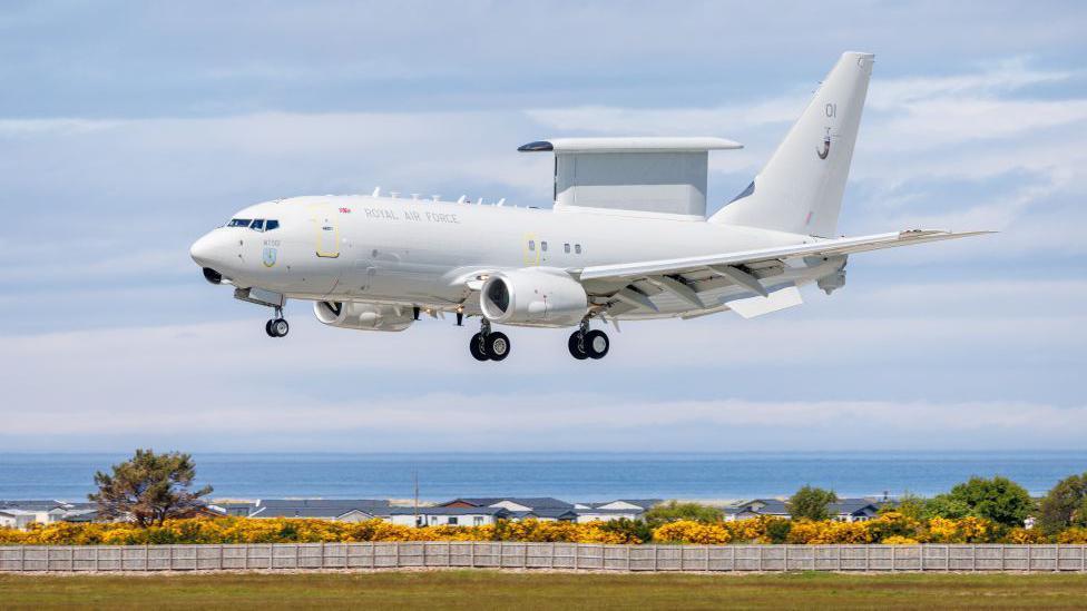 New surveillance aircraft arrives at RAF Lossiemouth