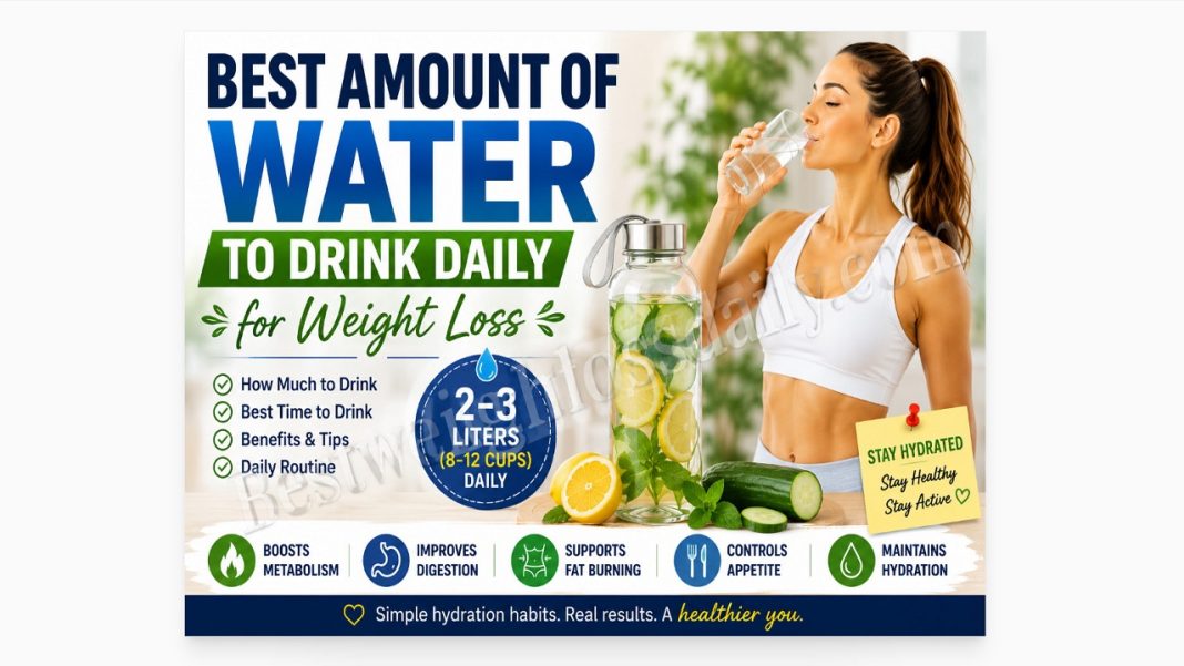 Best amount of water to drink daily for weight loss