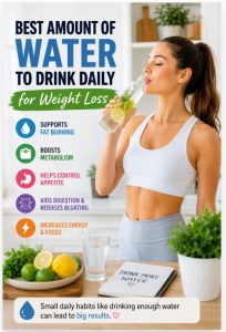 Best amount of water to drink daily for weight loss