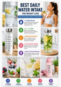 Best daily water intake amounts for healthy weight loss