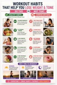 Healthy workout habits and common mistakes for women weight loss