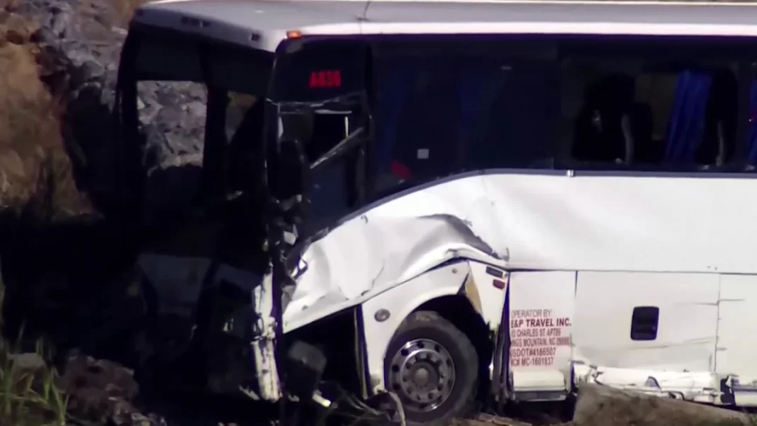 Two children among five killed in Virginia bus crash