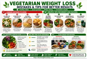 Common vegetarian weight loss mistakes and healthy vegetable meal tips