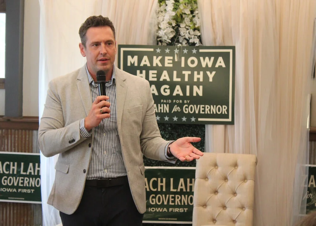 Zach Lahn wins Iowa GOP governor primary, upsetting Trump-backed rival
