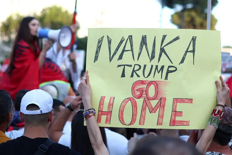 Albanians protest over Kushner-linked luxury resort on pristine coastline