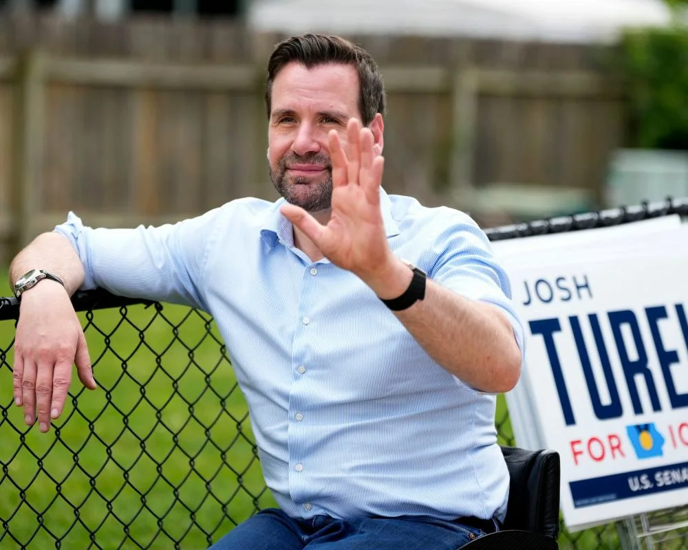 Democrat Josh Turek to face Trump-backed Ashley Hinson in bid to flip red Senate seat