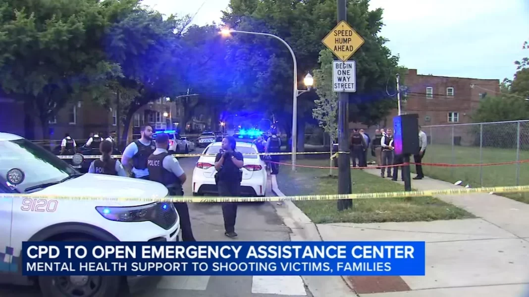 CPD setting up Emergency Assistance Center in Cornell Square Park after mass shootings