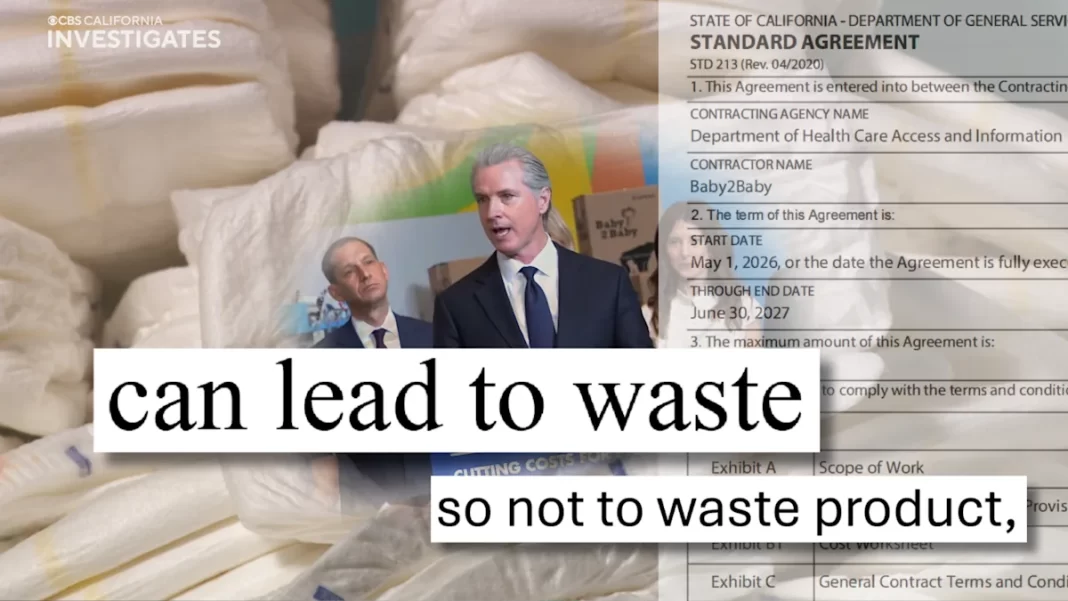 Newsom’s taxpayer-funded California diaper program could “lead to waste,” state records warned