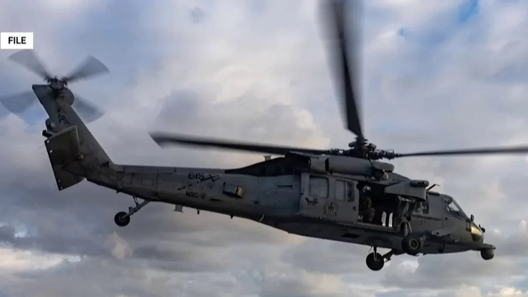 Naval crew member missing after helicopter makes emergency landing in Arabian Sea
