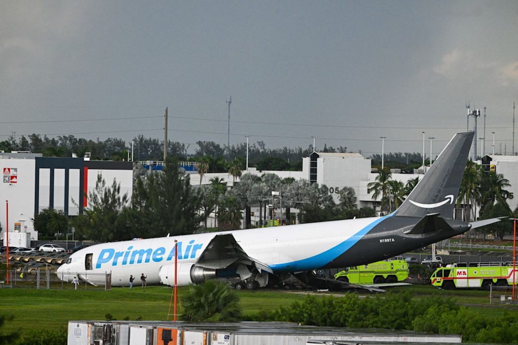 Amazon cargo plane crash kills 5 in Miami as investigators search for cause