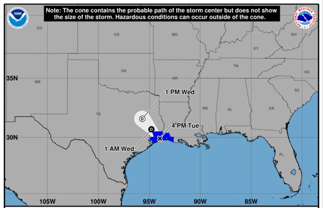 Tropical Storm Edouard makes landfall in southwest Louisiana