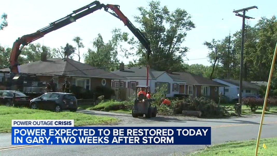 NIPSCO expects to have all power restored in NW Indiana by Tuesday night